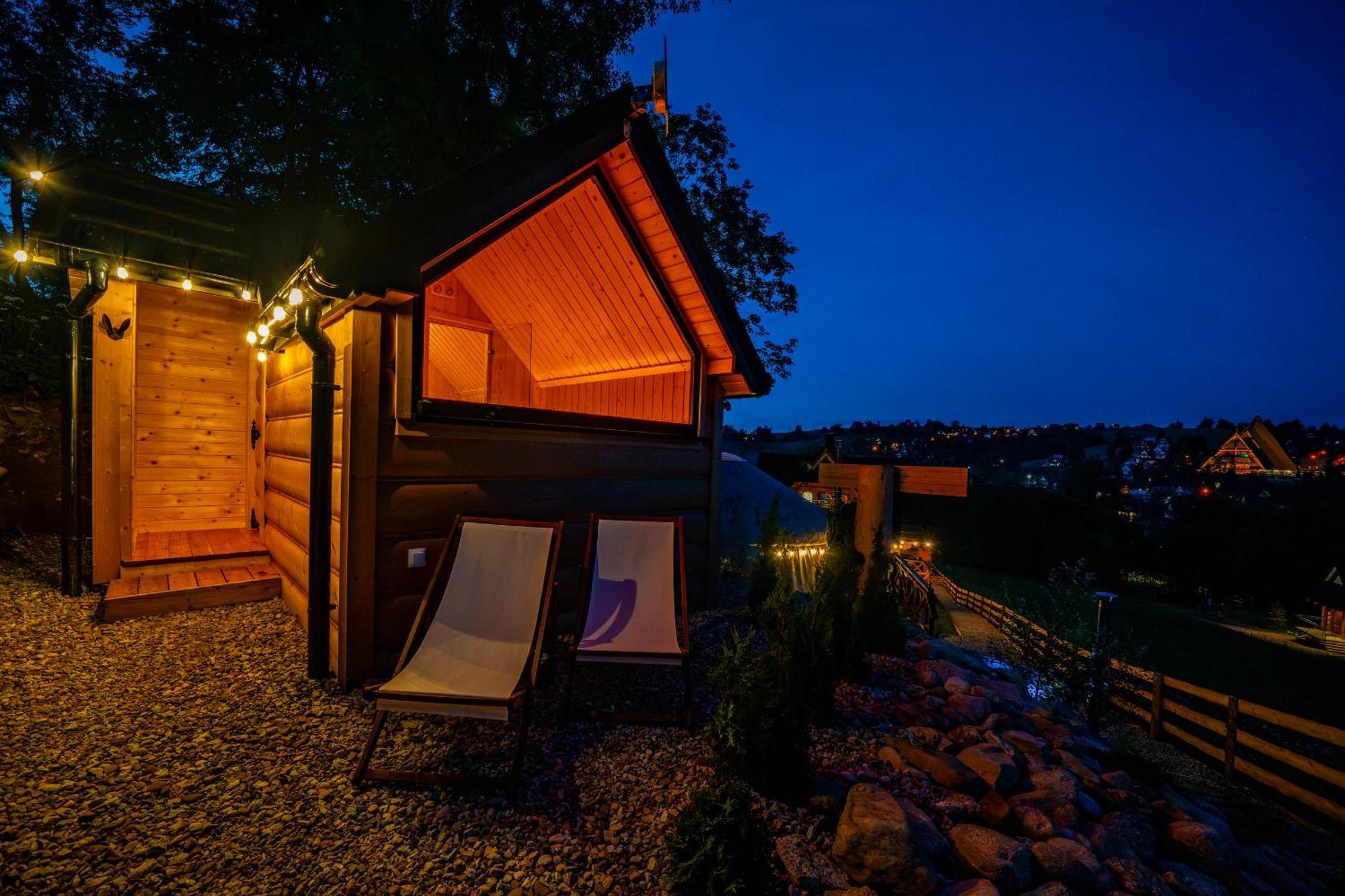 Jurta Na Wypasie - Luksusowy Namiot Z Widokiem Na Gory - Jacuzzi, Sauna, Split Ac, Private, Star View Zakopane Ngoại thất bức ảnh