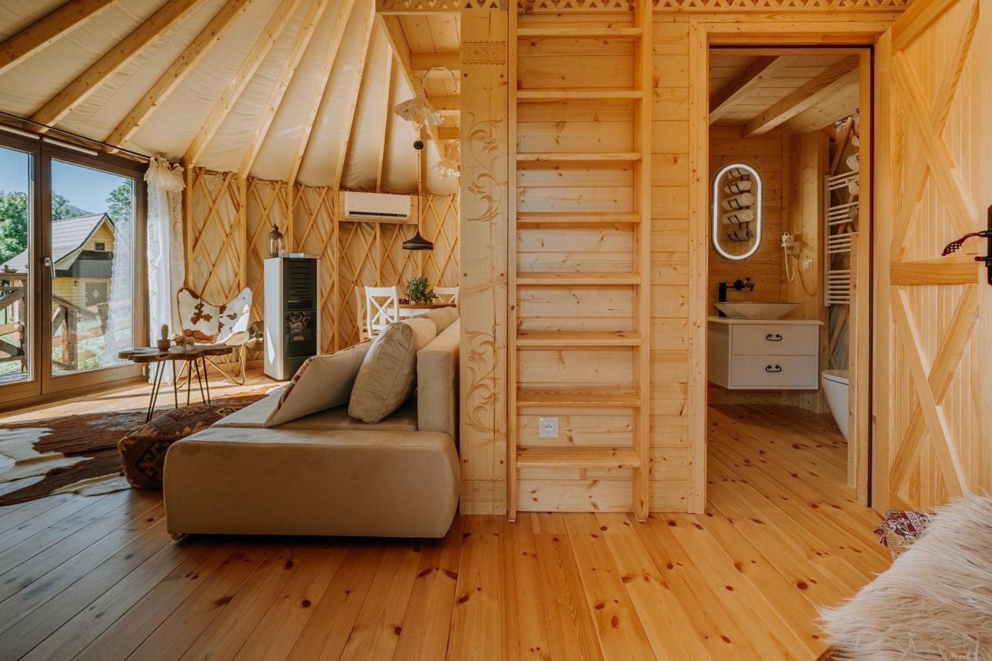 Jurta Na Wypasie - Luksusowy Namiot Z Widokiem Na Gory - Jacuzzi, Sauna, Split Ac, Private, Star View Zakopane Ngoại thất bức ảnh